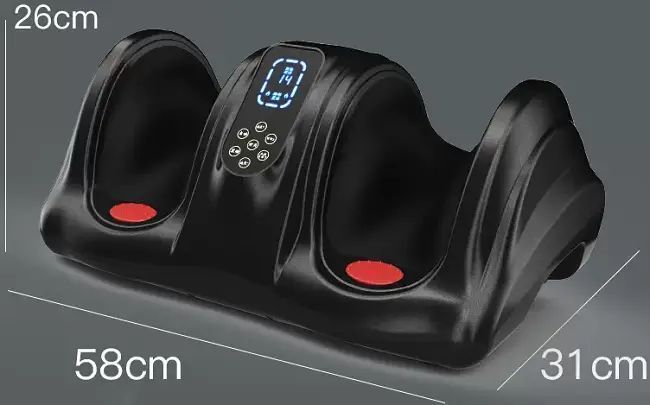Компрессионный массажер для стоп и лодыжек, ног Benbo AM-04-lux с вибрацией и прогревом 20000031 фото